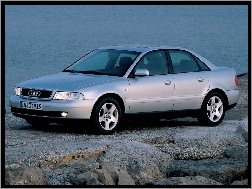 Audi A4, Srebrny, Metalik